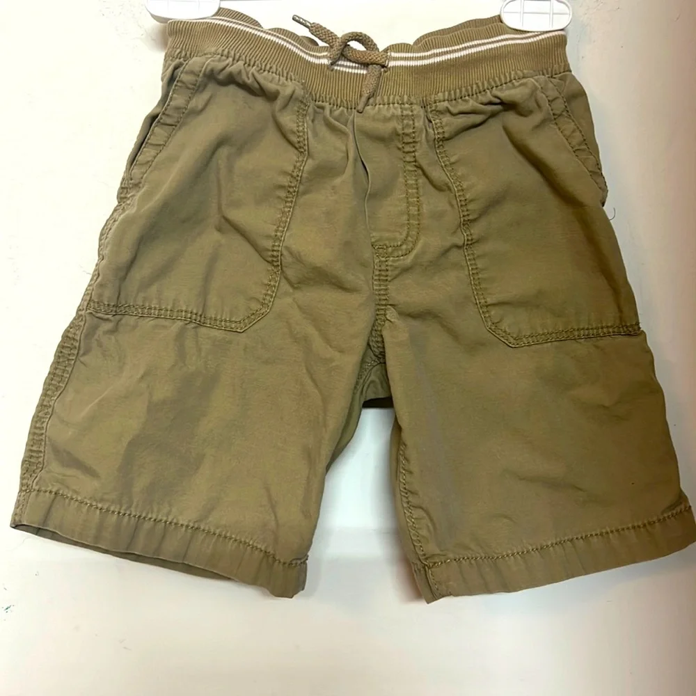 🌞 5/$25 Oshkosh B’gosh shorts Khaki shorts tan elastic waist pockets boy 5T